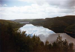 Llyn Brianne reservoir, as seen from just before the Carreg Clochdy viewpoint